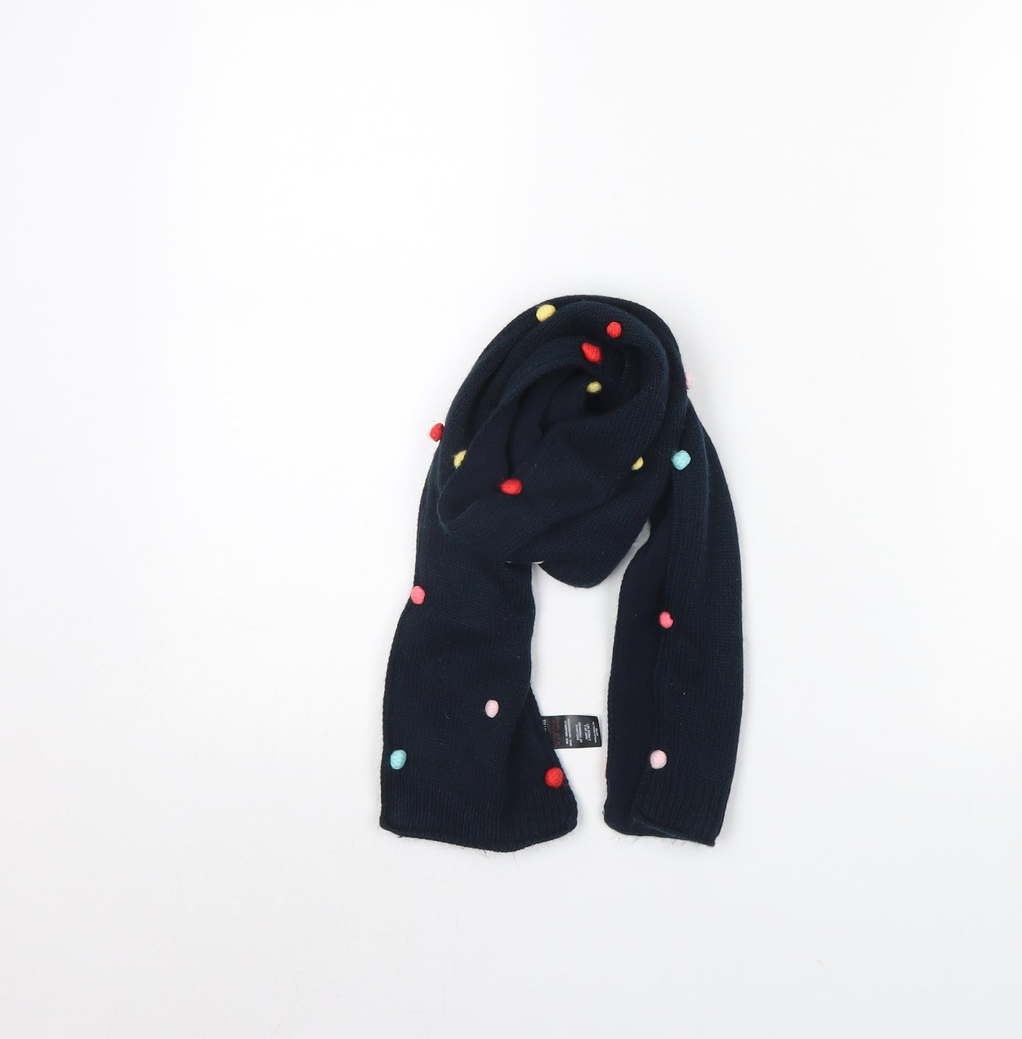 Preworn Girls Blue Polka Dot  Scarf Scarves & Wraps One Size  - age 7-10