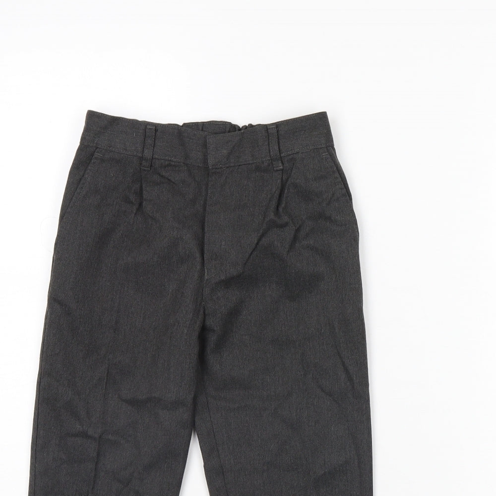 F&F Boys Grey   Dress Pants Trousers Size 6 Years - School