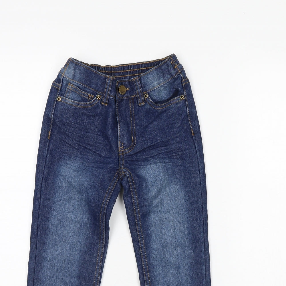 Kiki & koko Boys Blue  Denim Straight Jeans Size 6 Years
