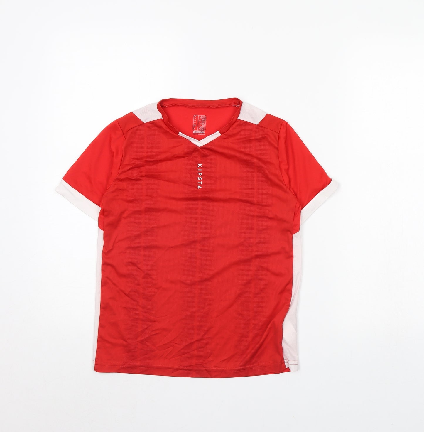 Kipsta Boys Red   Basic T-Shirt Size 10 Years