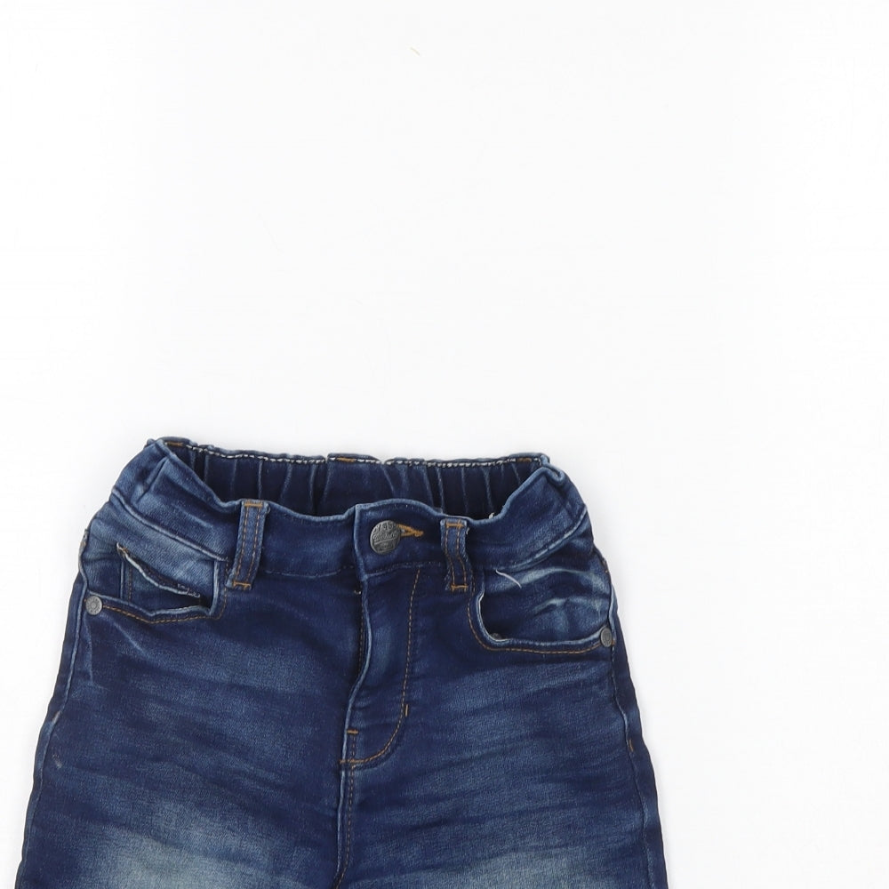 F&F Boys Blue  Denim Cargo Shorts Size 5 Years