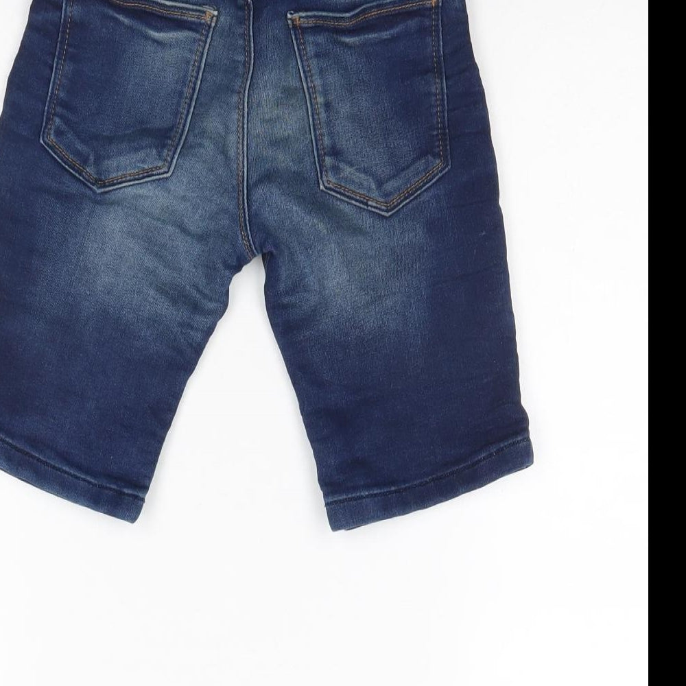 F&F Boys Blue  Denim Cargo Shorts Size 5 Years