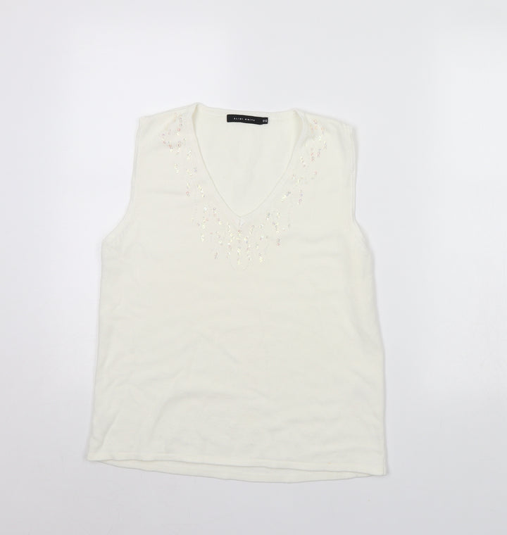 Alibi  Womens Ivory   Pullover Jumper Size 10