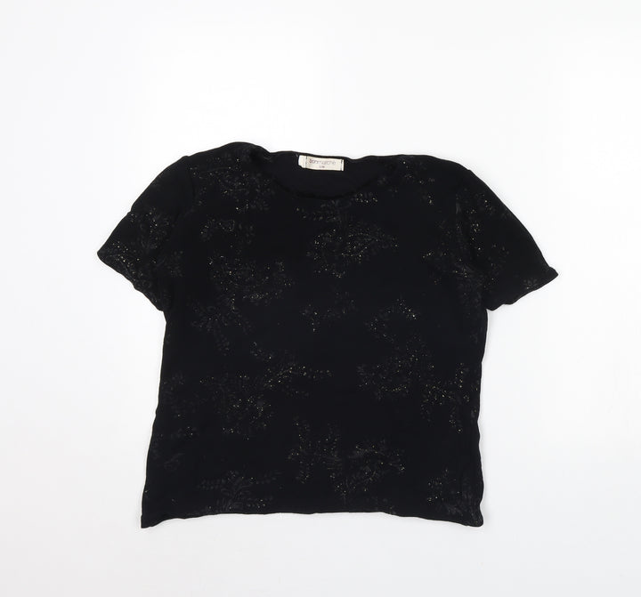 Bonmarché Womens Black Basic Blouse Size S