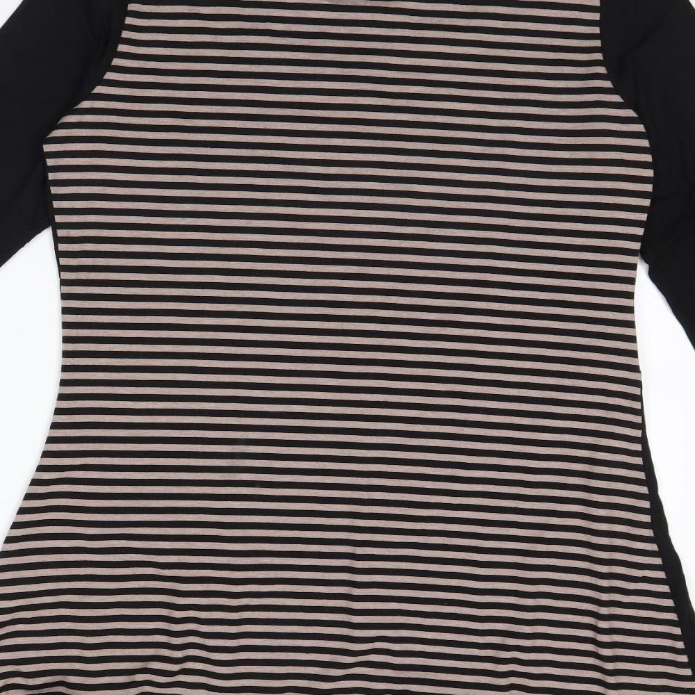 Libra Womens Black Striped  Mini  Size 12