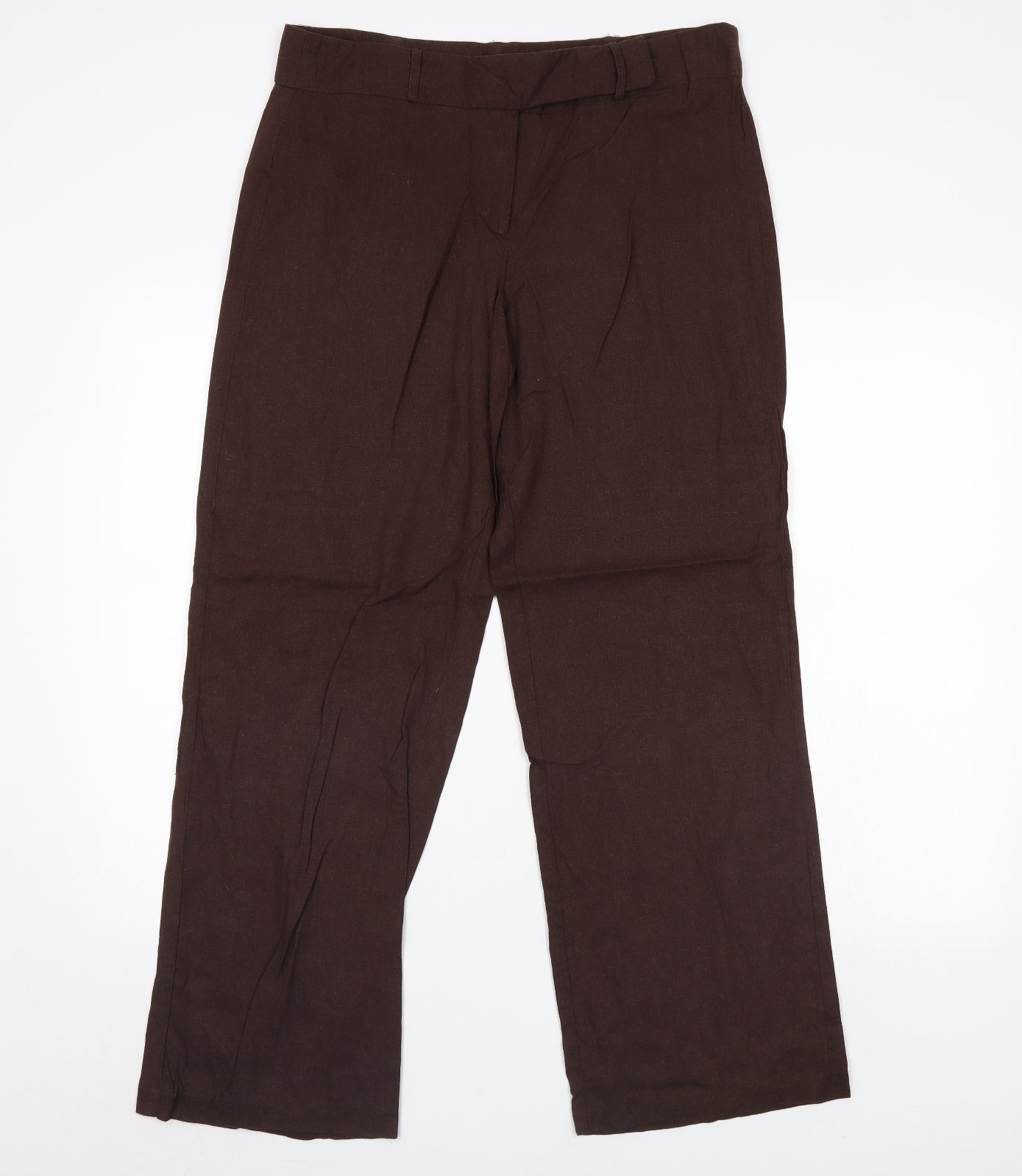AMARANTO Womens Brown   Trousers  Size 14 L30 in