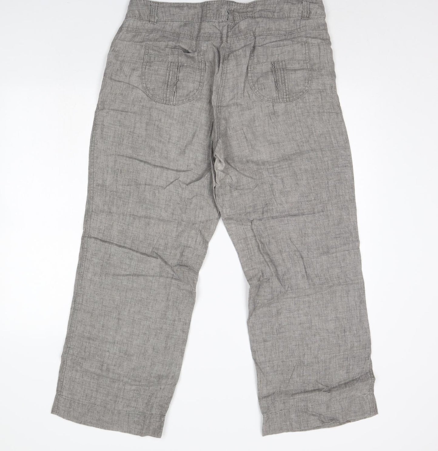 George Womens Grey   Trousers  Size 14 L30 in