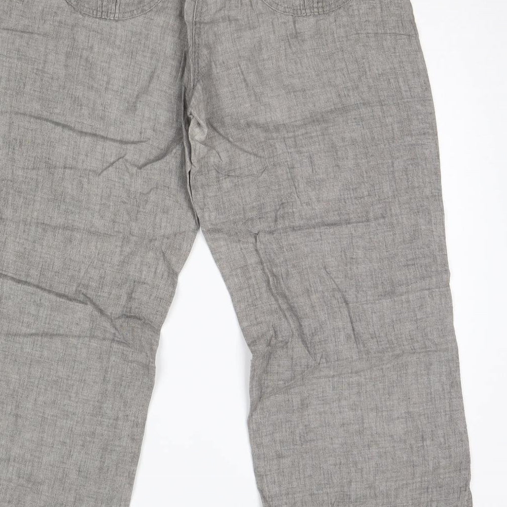 George Womens Grey   Trousers  Size 14 L30 in
