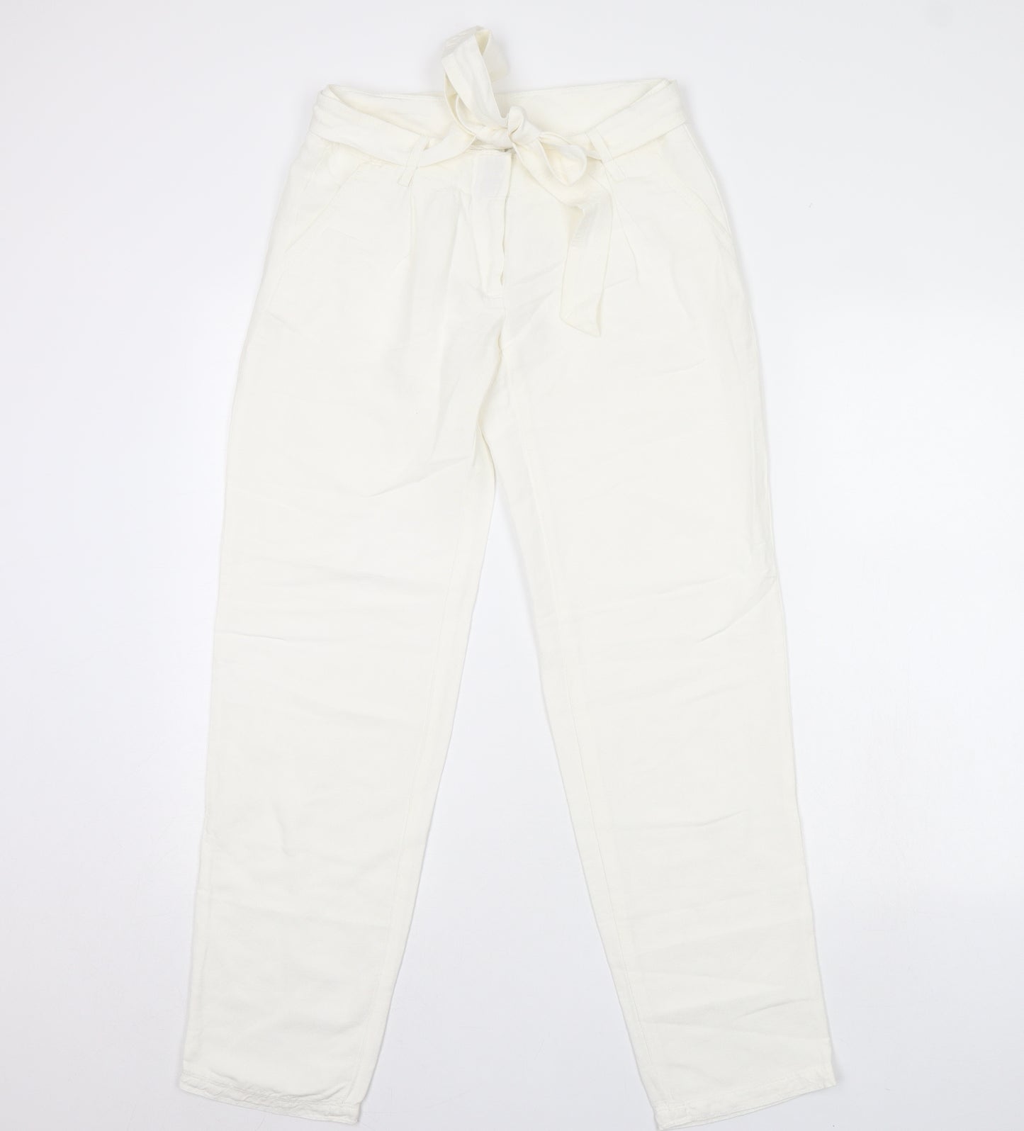 Preworn Womens Ivory   Trousers  Size 28 in L28 in