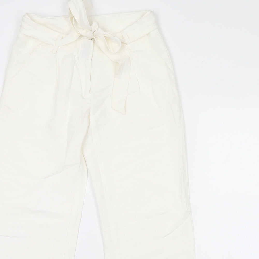 Preworn Womens Ivory   Trousers  Size 28 in L28 in