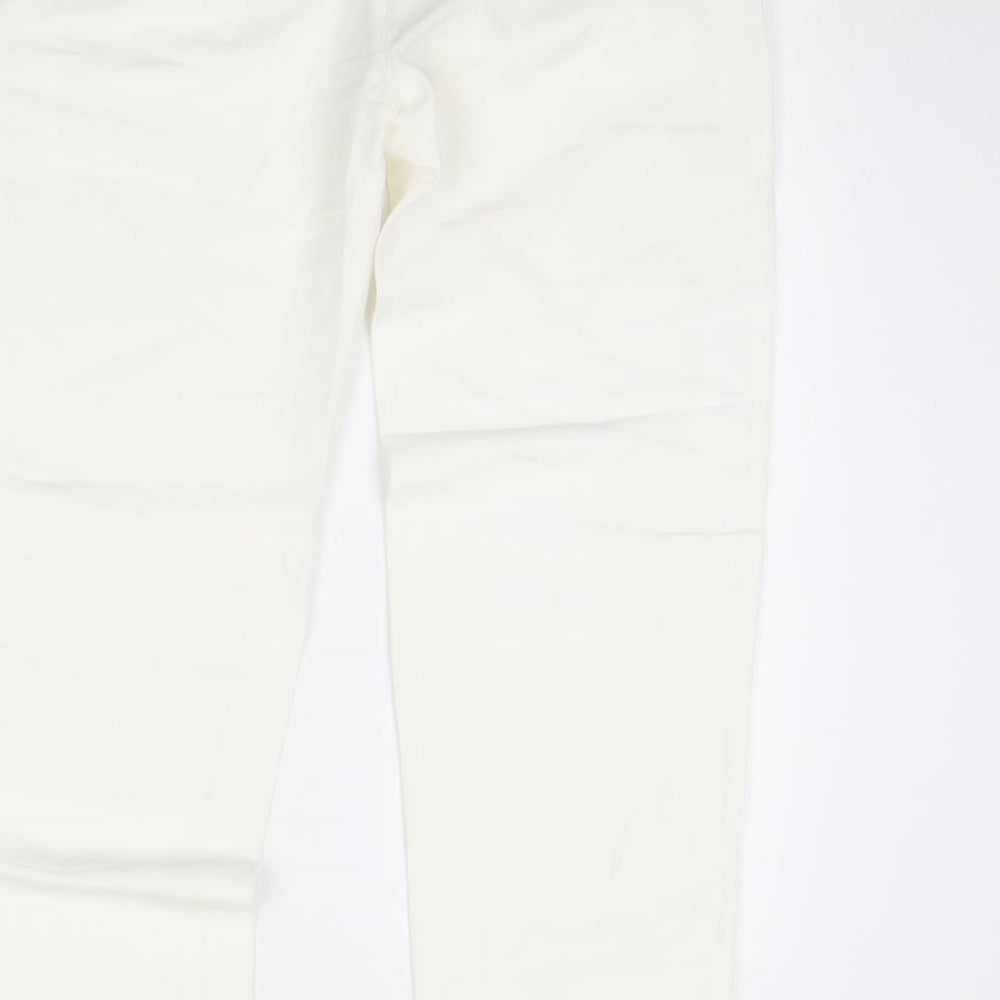 Preworn Womens Ivory   Trousers  Size 28 in L28 in