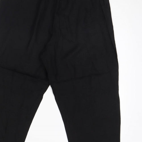 H&M Womens Black   Trousers  Size M L24 in