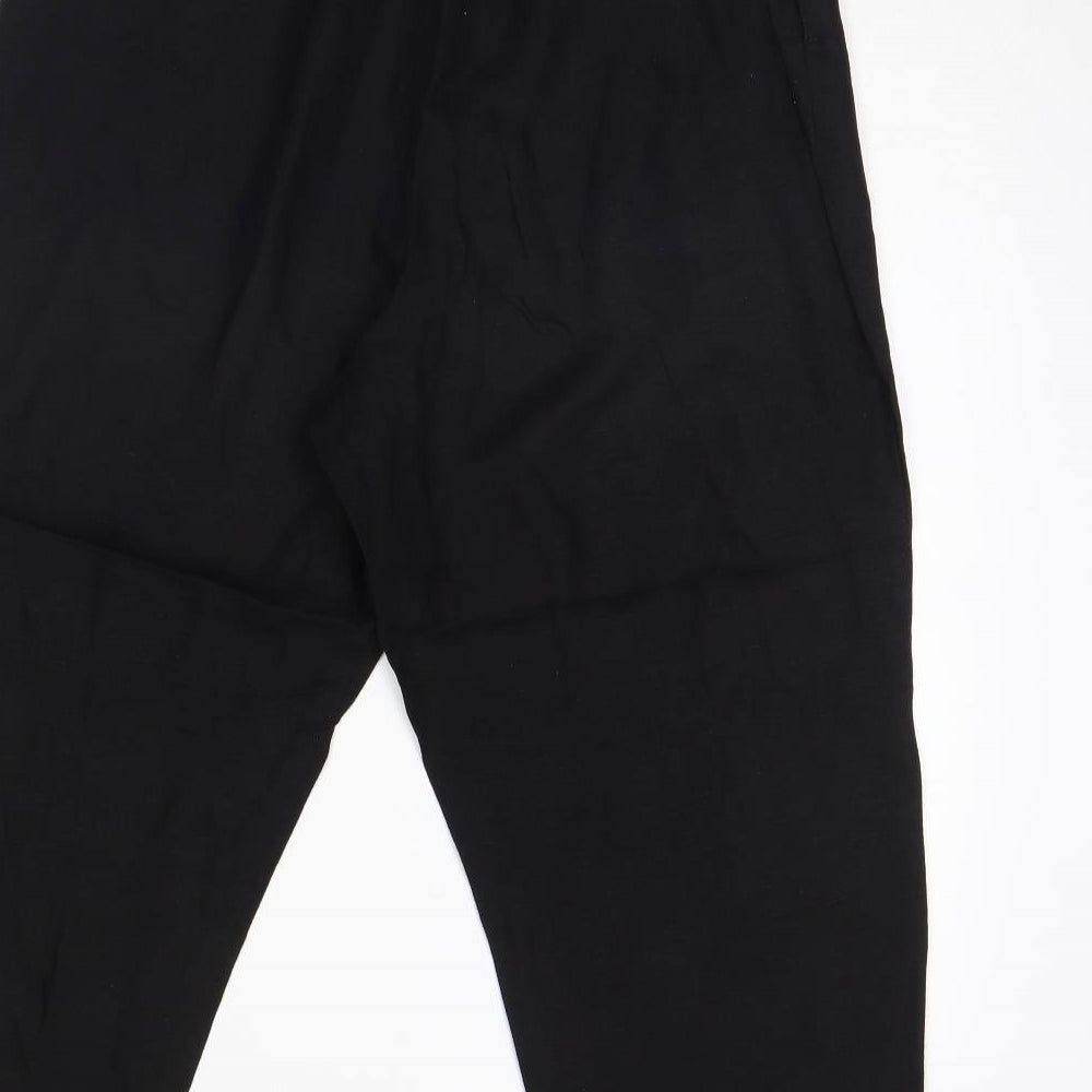 H&M Womens Black   Trousers  Size M L24 in