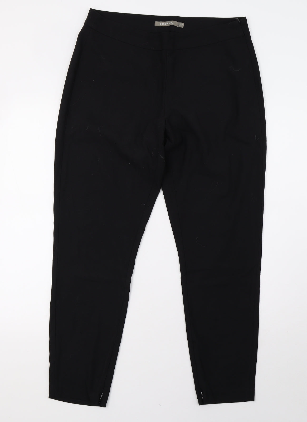 Sandwich Womens Black   Trousers  Size 12 L28 in