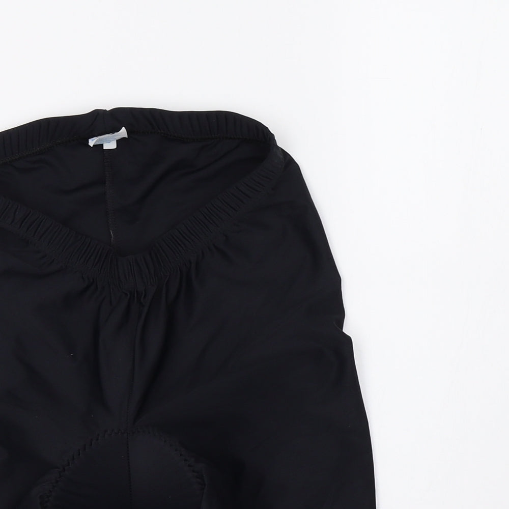 DECATHLON Womens Black   Sweat Shorts Size M - cycling short
