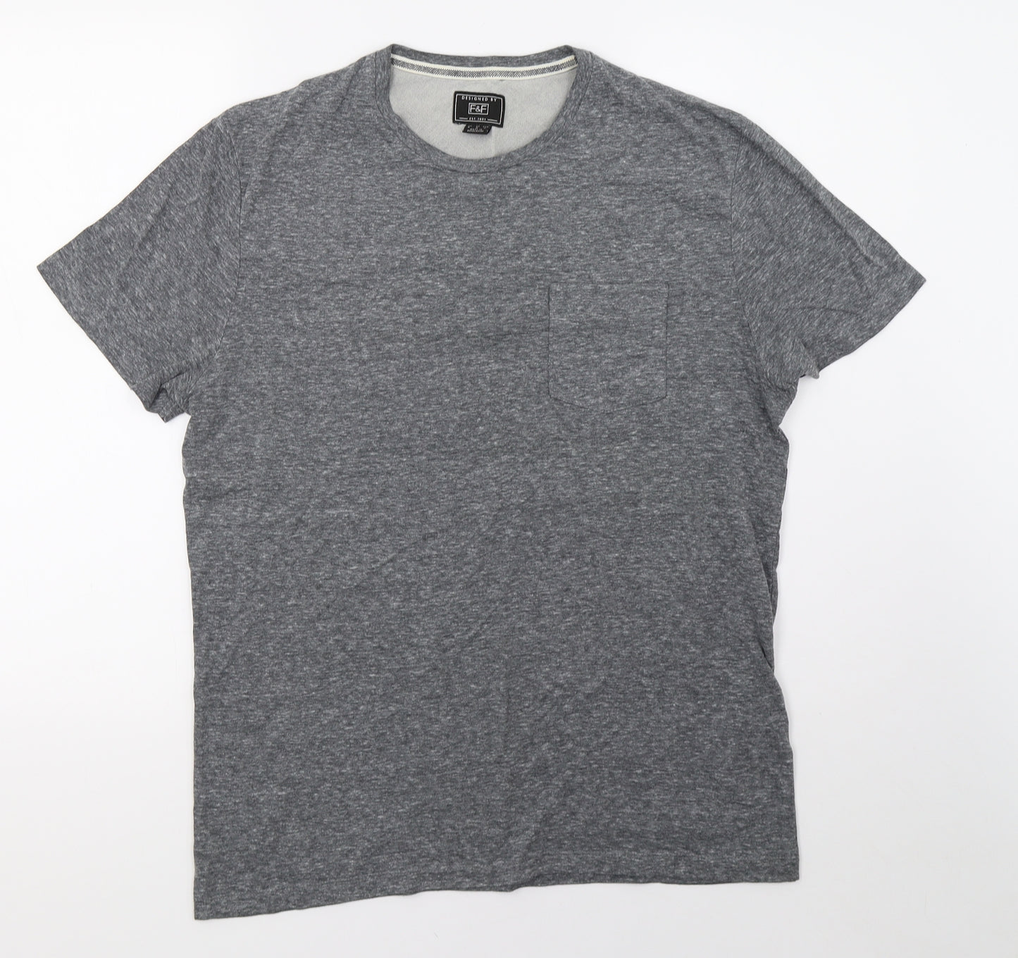 F&F Mens Grey    T-Shirt Size M