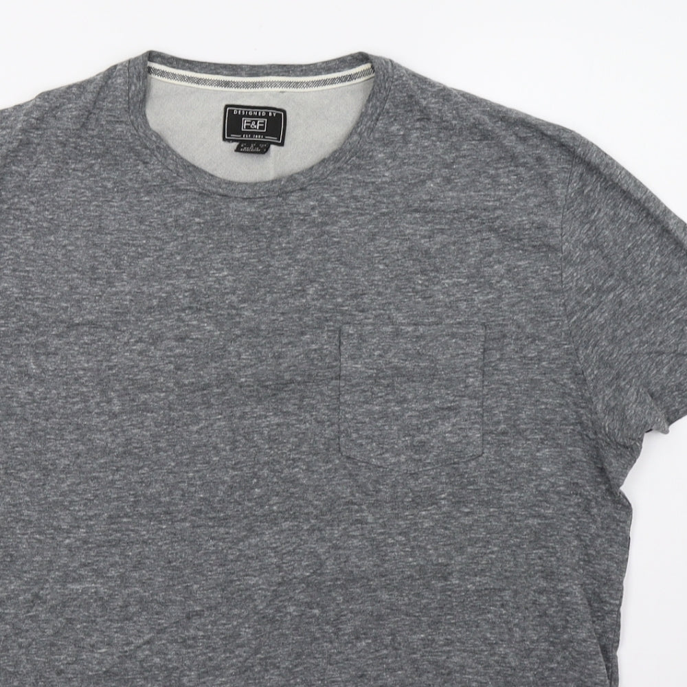 F&F Mens Grey    T-Shirt Size M