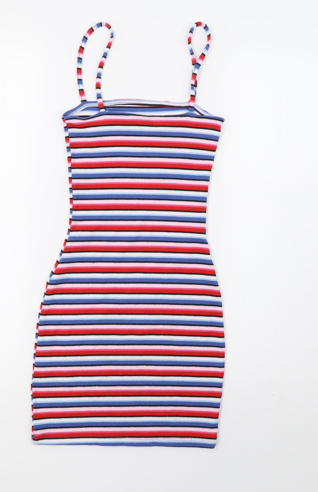H&M Womens Red Striped  Bodycon  Size 4