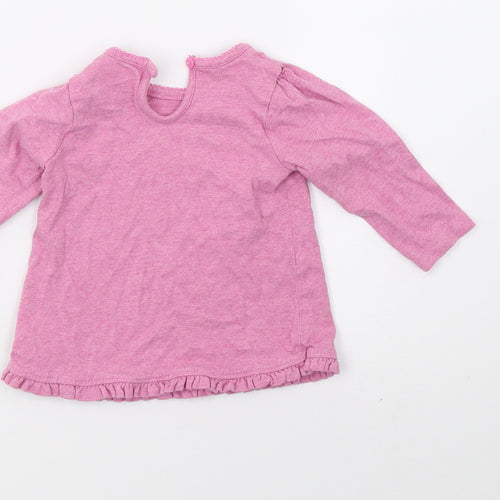 George Girls Pink   Basic T-Shirt Size 6-9 Months