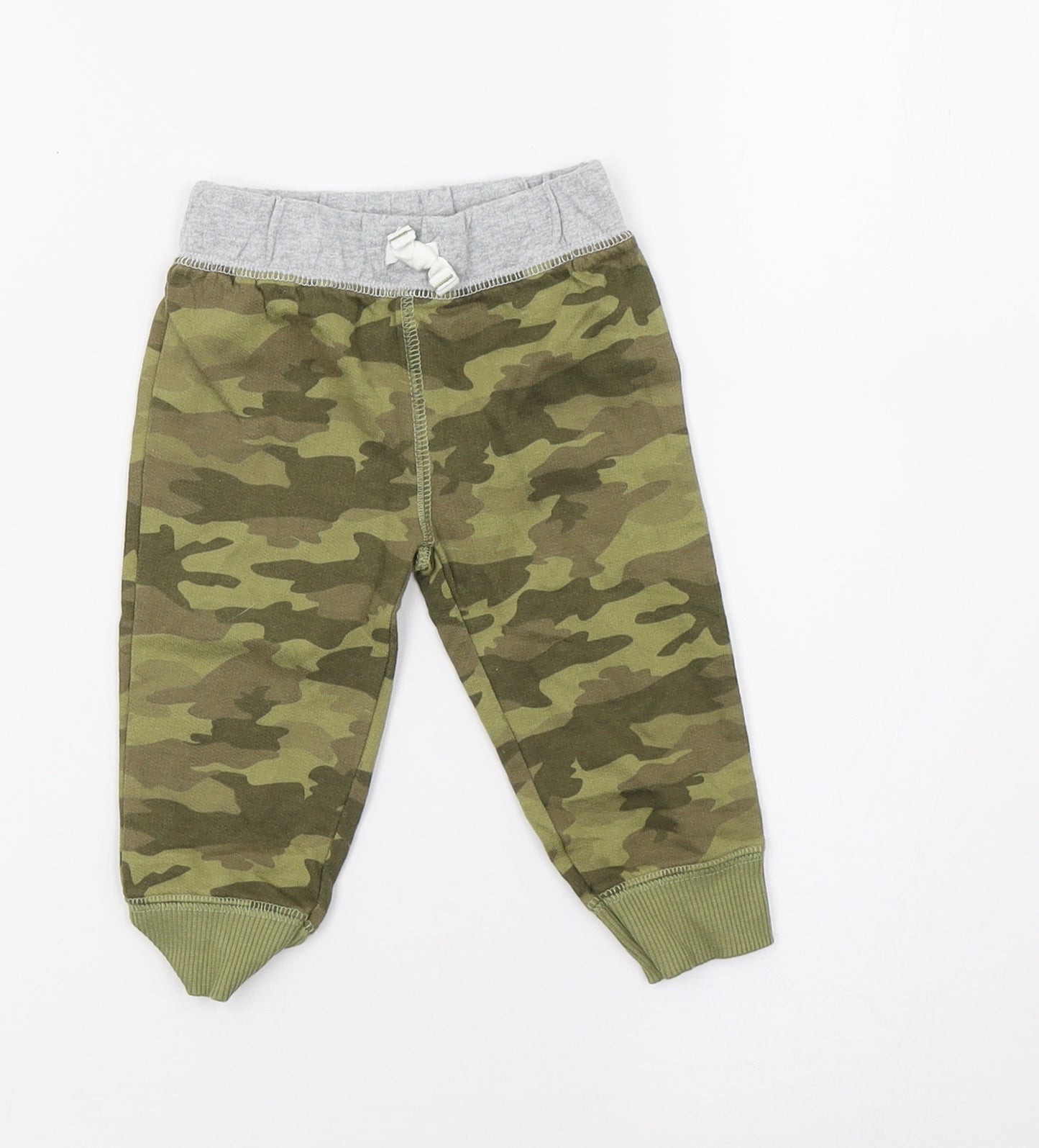 carters Baby Green Camouflage  Sweatpants Trousers Size 6-9 Months