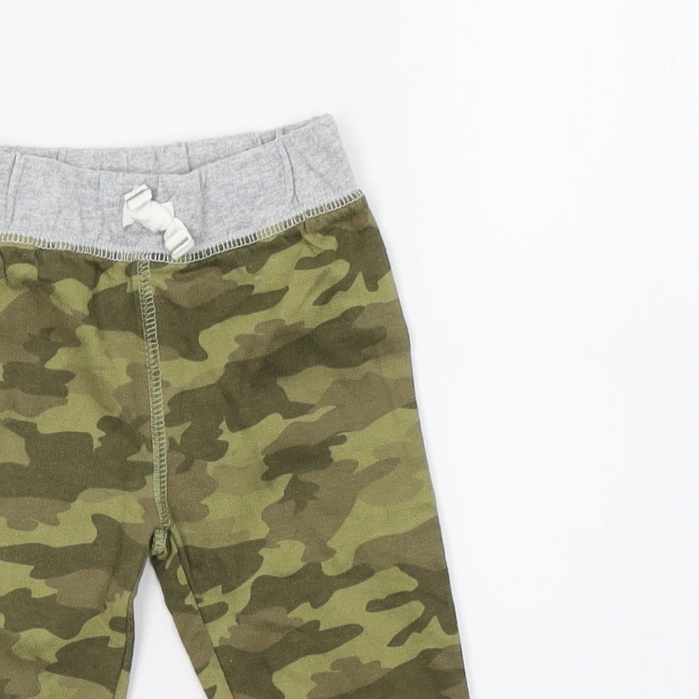 carters Baby Green Camouflage  Sweatpants Trousers Size 6-9 Months