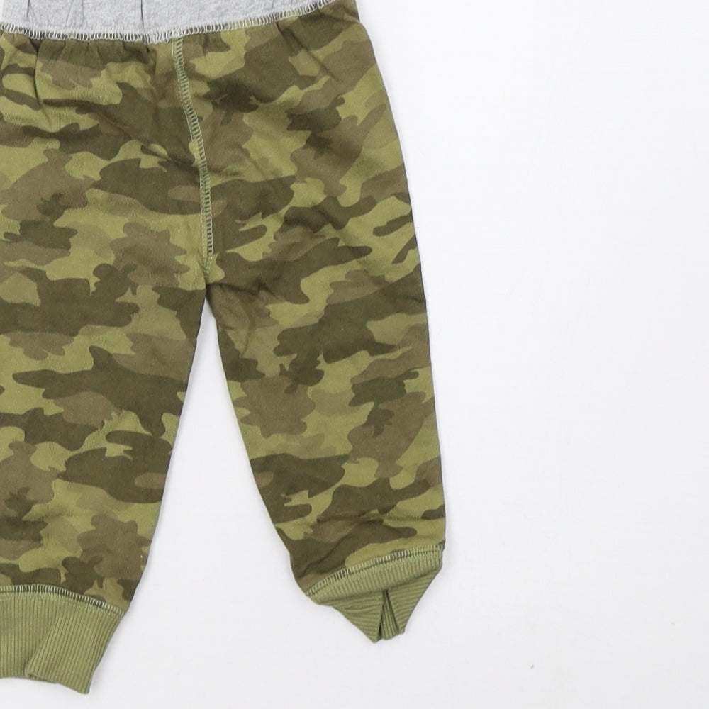 carters Baby Green Camouflage  Sweatpants Trousers Size 6-9 Months