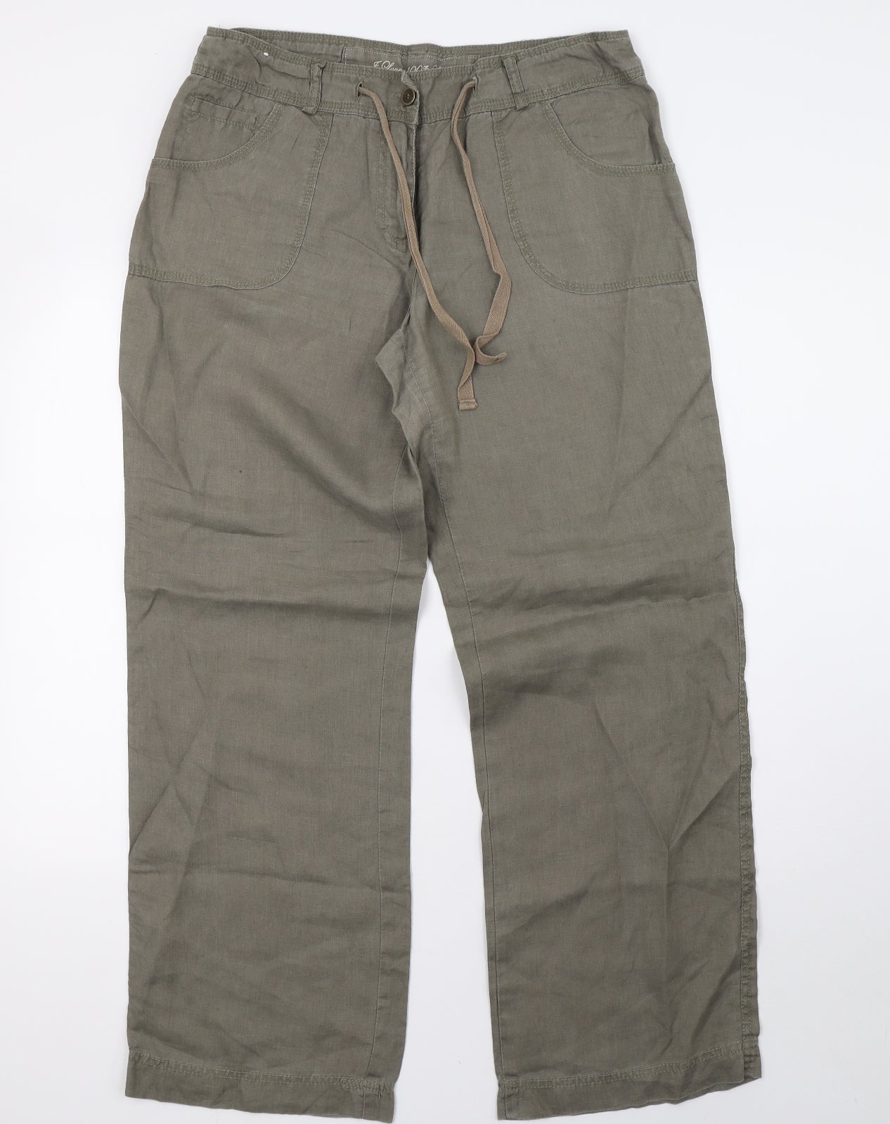 denimco Womens Green   Trousers  Size 12 L32 in