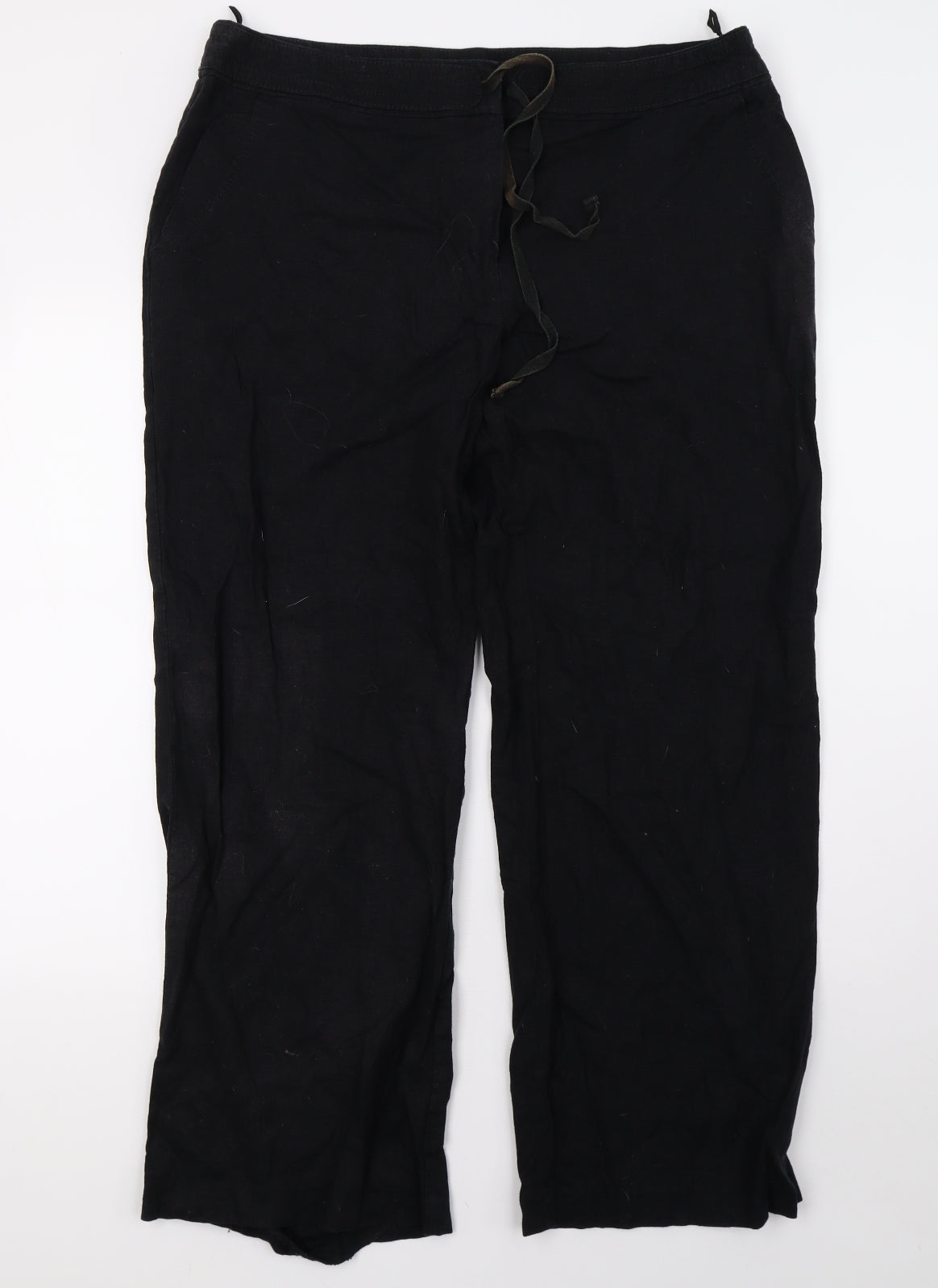 Marks and Spencer Womens Black   Trousers  Size 18 L30 in