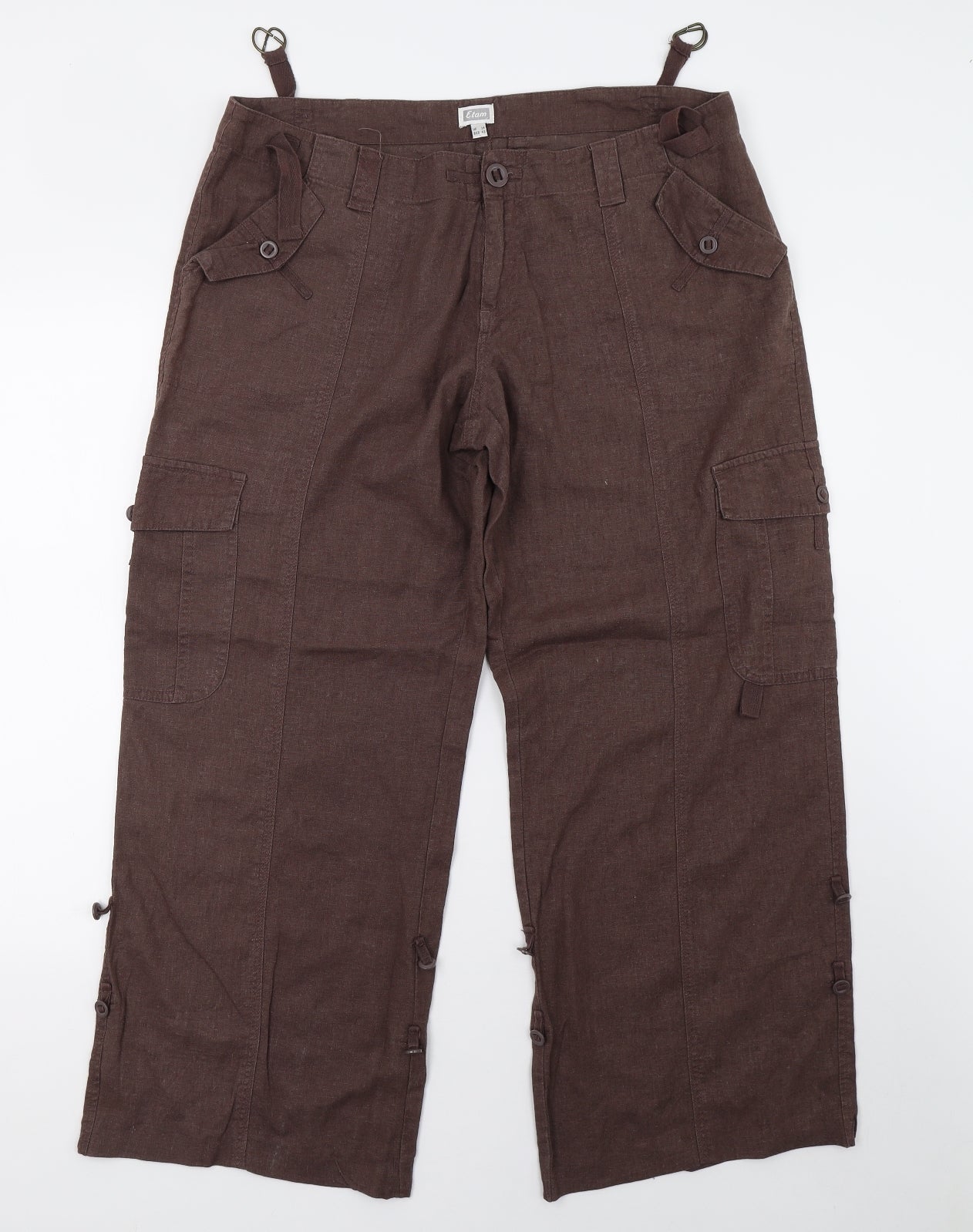 etham Womens Brown   Trousers  Size 14 L28 in