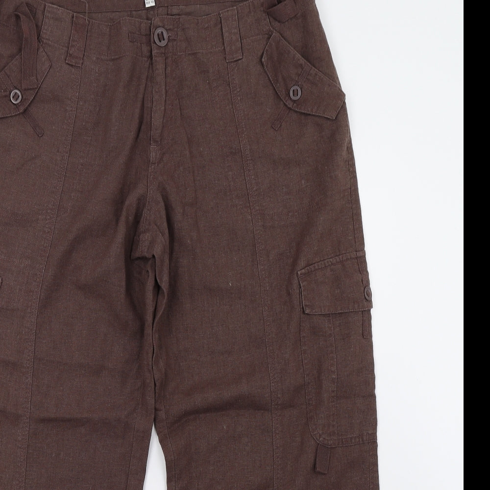 etham Womens Brown   Trousers  Size 14 L28 in