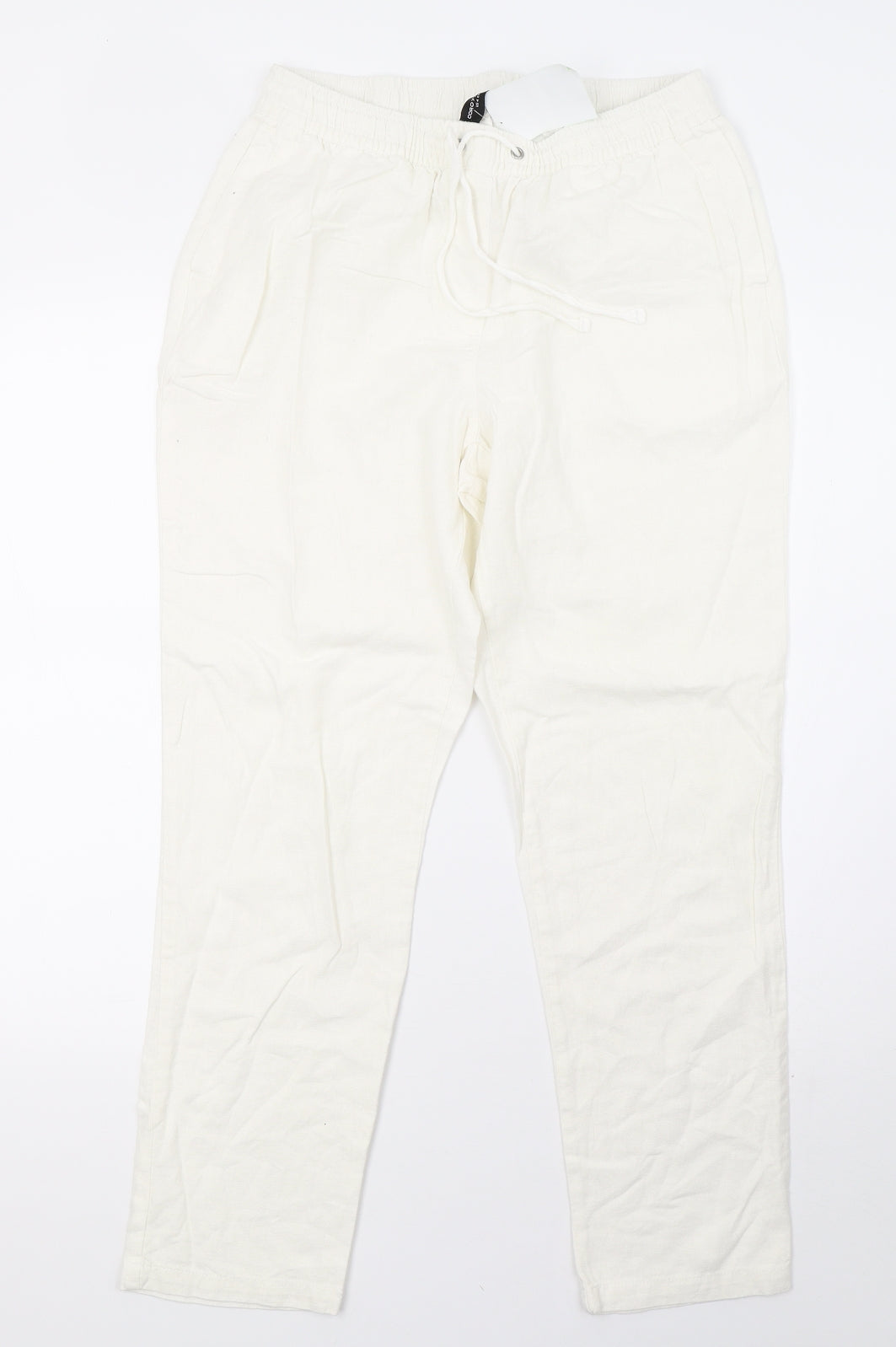 Dorothy Perkins Womens White   Trousers  Size 8 L28 in