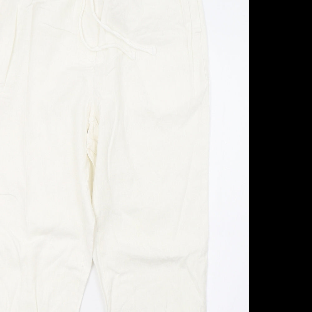 Dorothy Perkins Womens White   Trousers  Size 8 L28 in