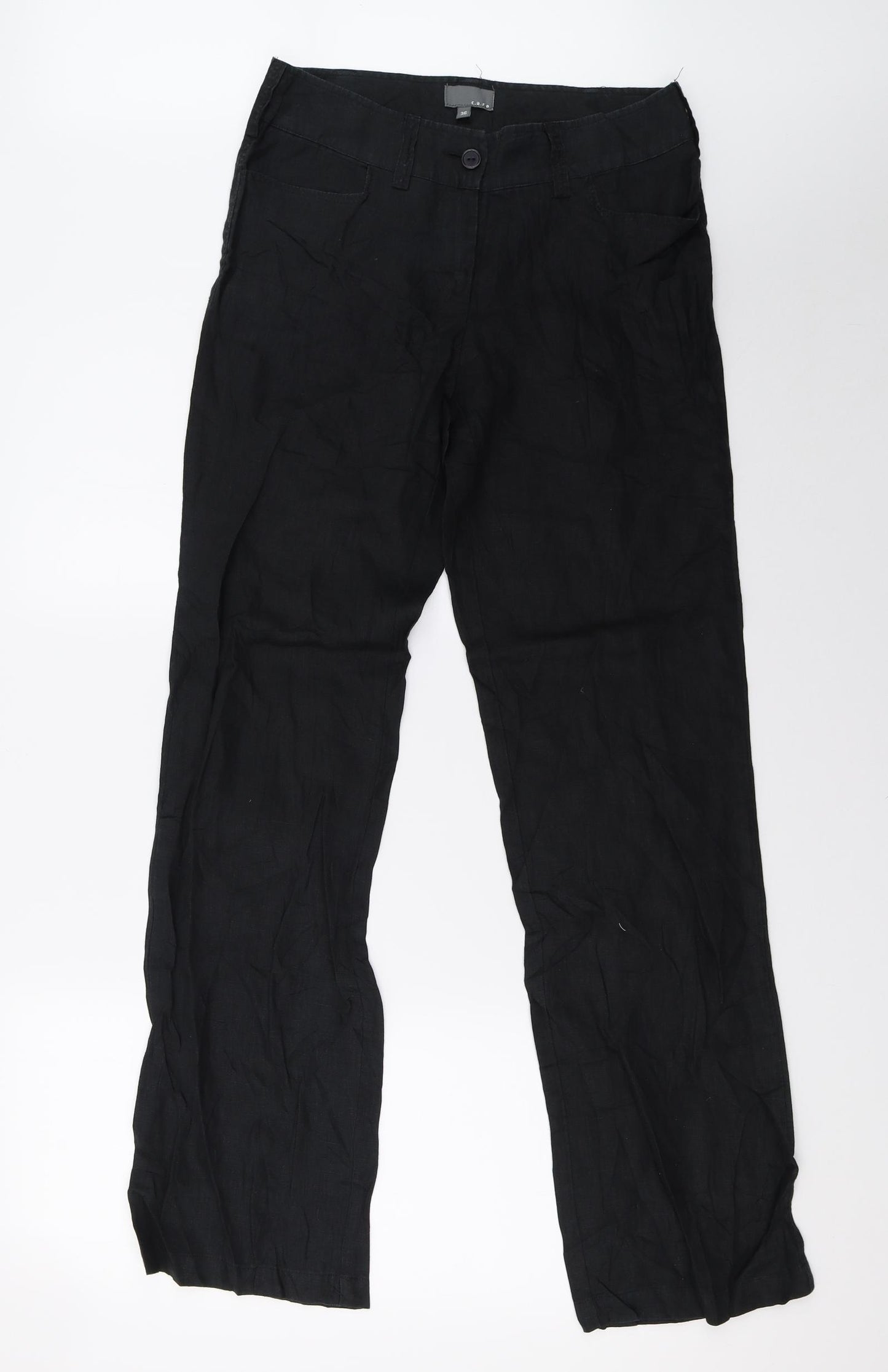 caro Womens Black   Trousers  Size 16 L32 in