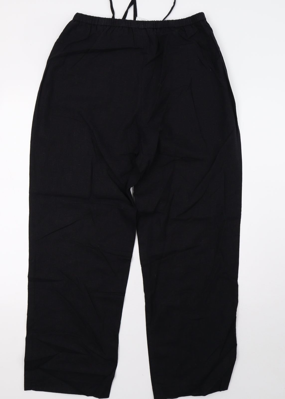 Preworn Womens Black   Trousers  Size 16 L31 in