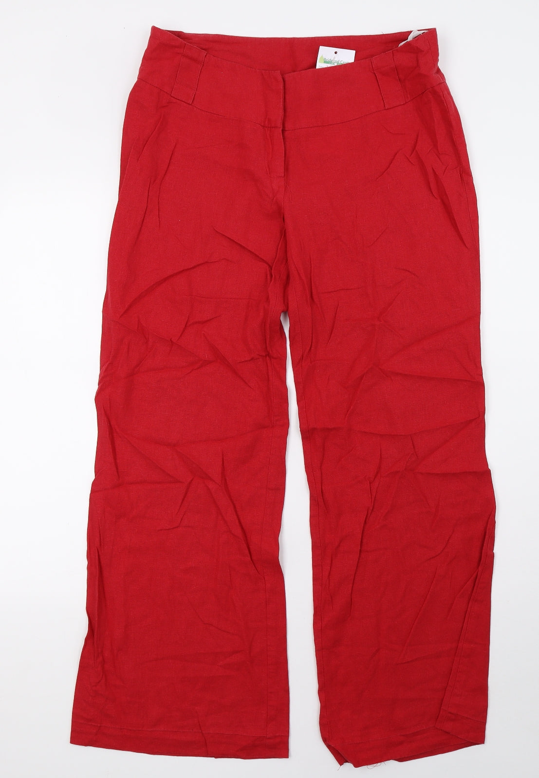 New Look Womens Red   Trousers  Size 12 L32 in