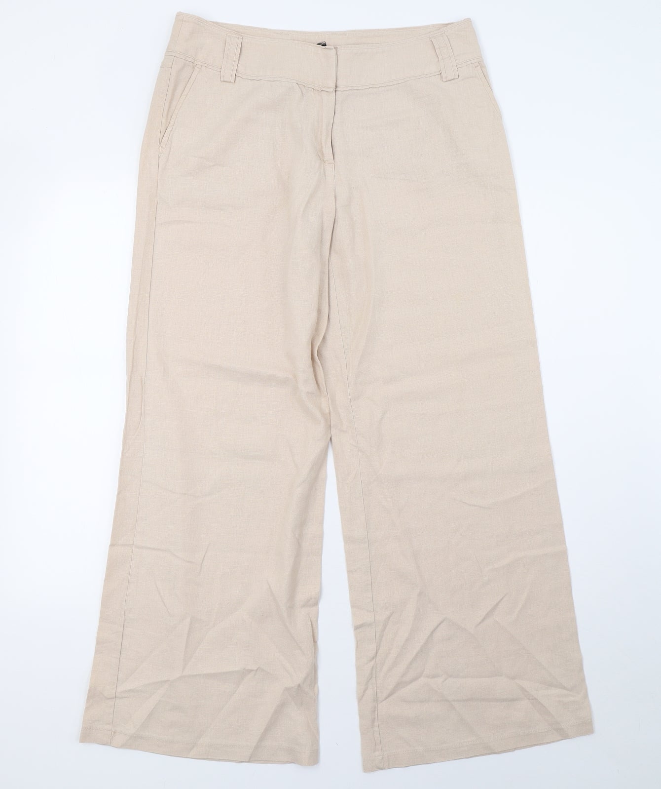 F&F Womens Beige   Trousers  Size 12 L30 in