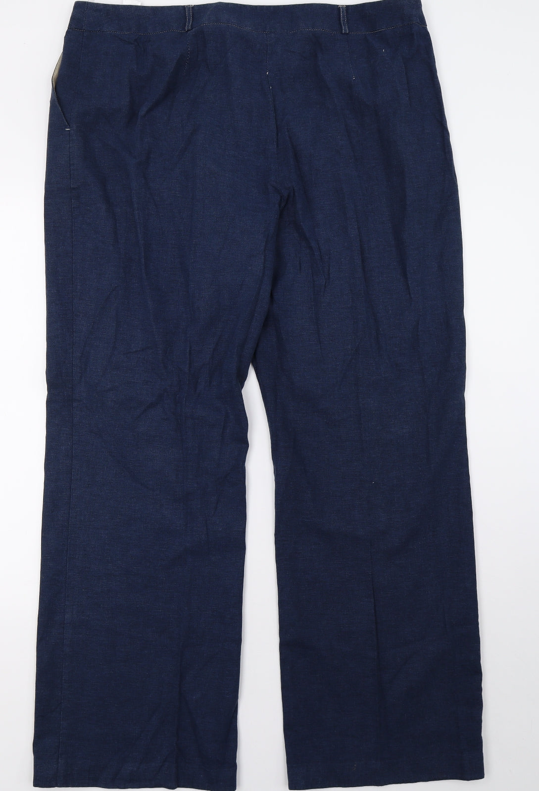 Marks and Spencer Womens Blue   Trousers  Size 18 L33 in