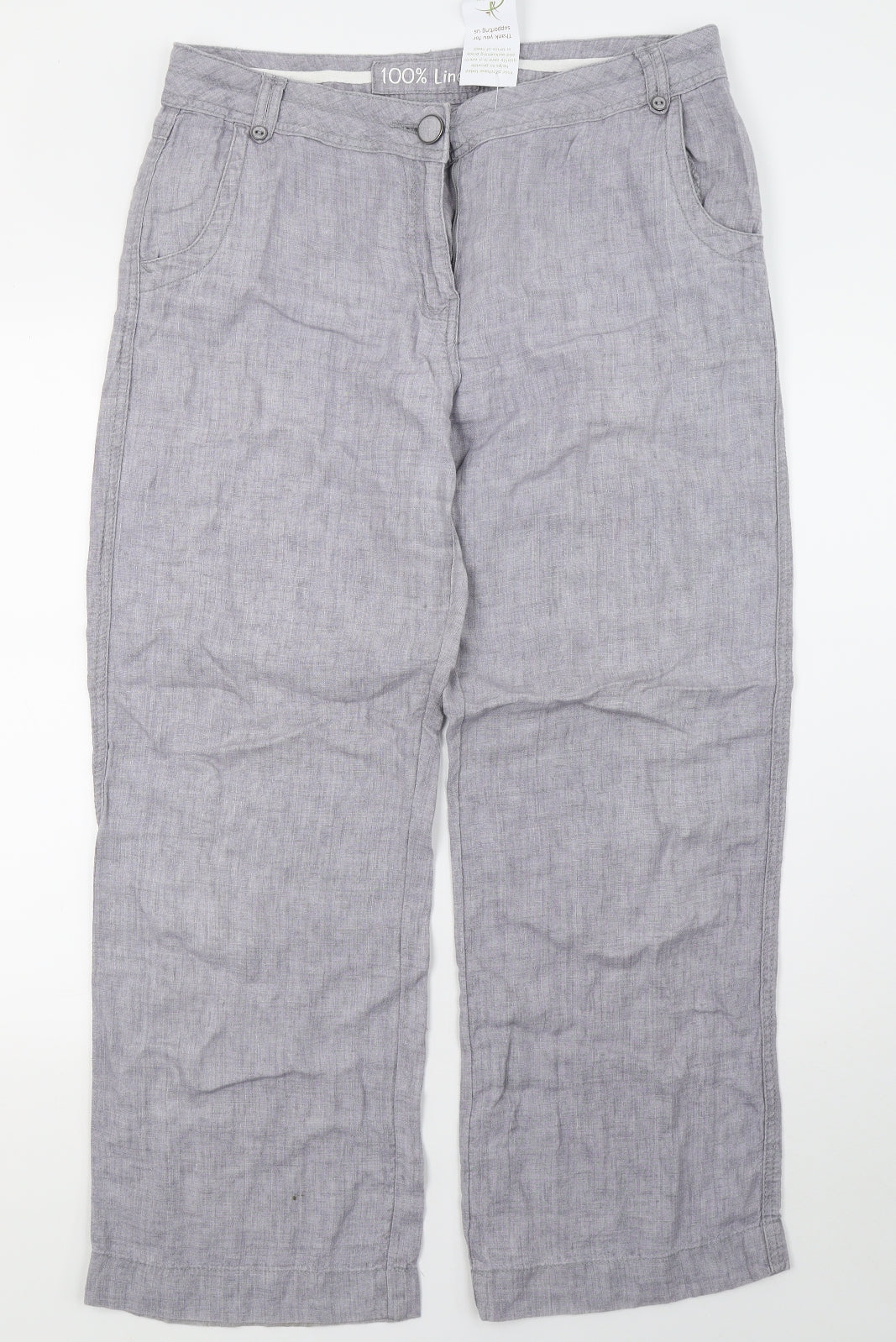 Preworn Womens Grey   Trousers  Size 12 L30 in