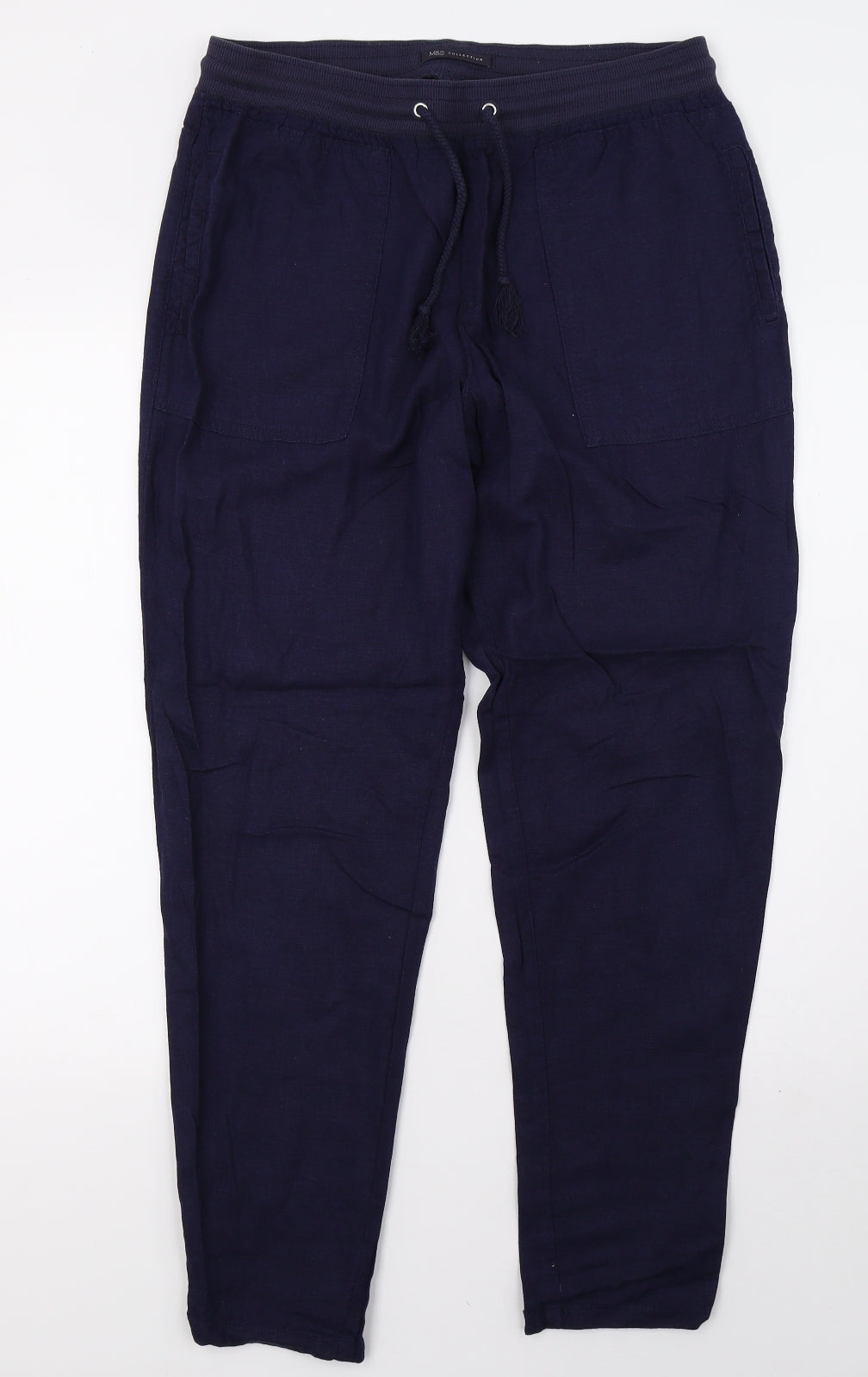 Marks and Spencer Womens Blue   Trousers  Size 12 L30 in