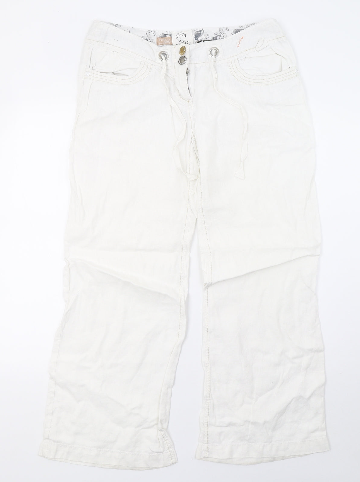 River Island Womens White   Trousers  Size 10 L30 in