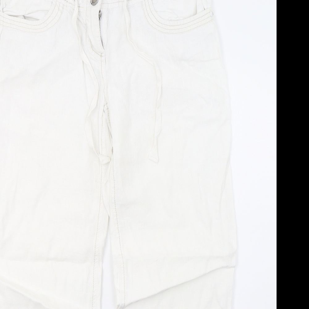 River Island Womens White   Trousers  Size 10 L30 in