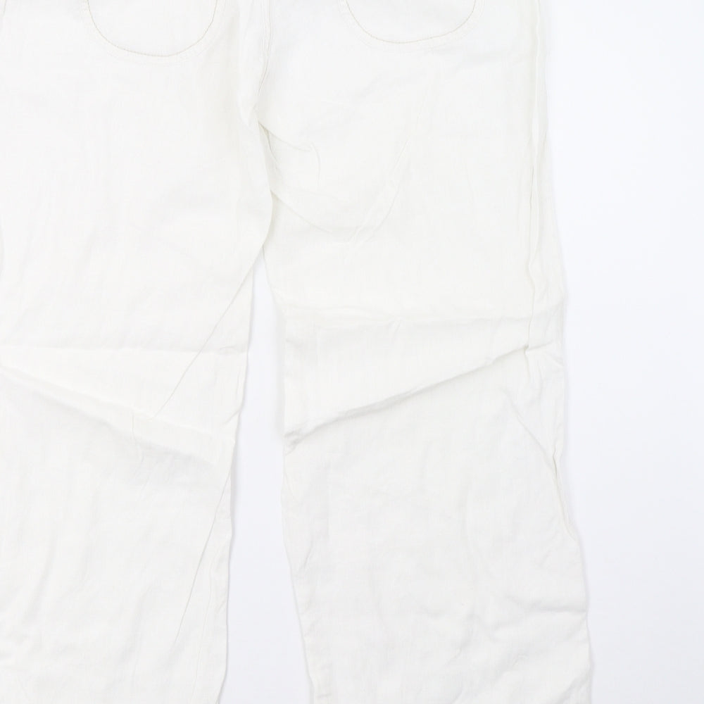 River Island Womens White   Trousers  Size 10 L30 in