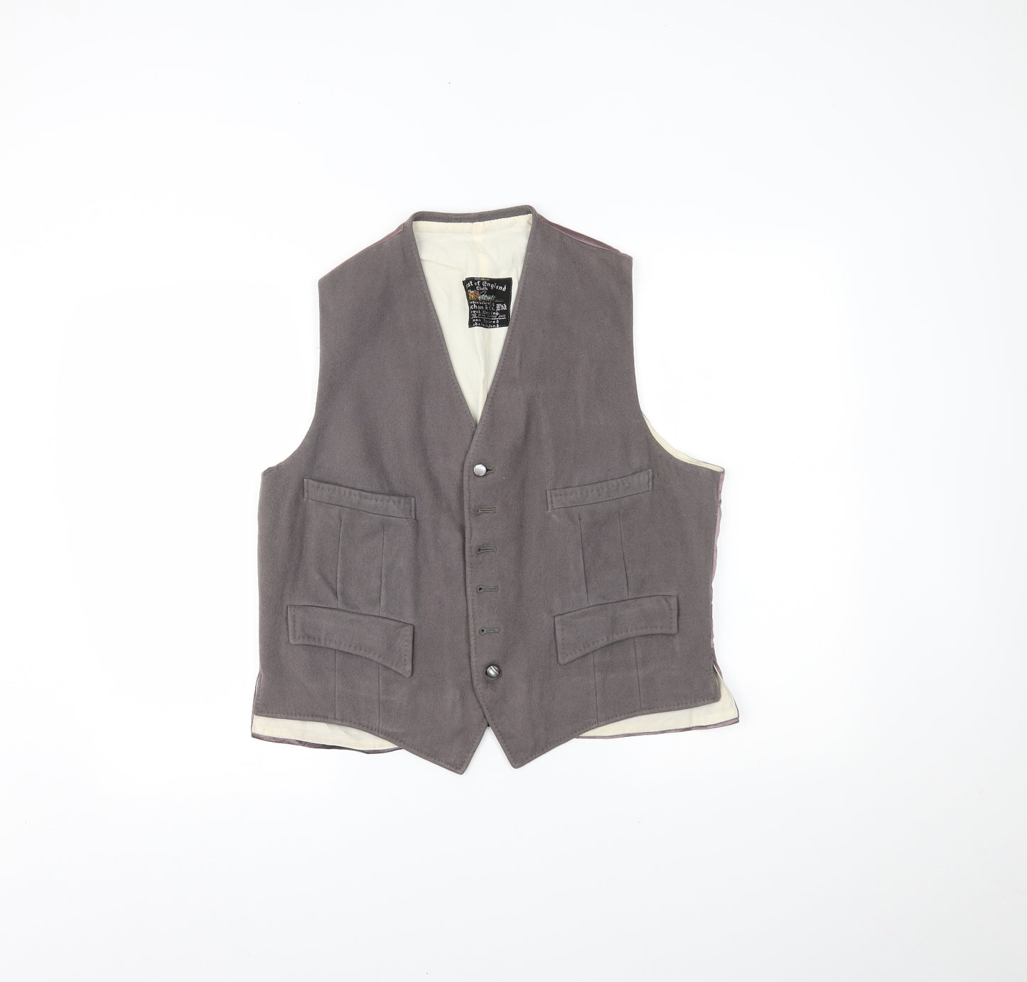 West of England Mens Grey   Jacket Suit Waistcoat Size 38