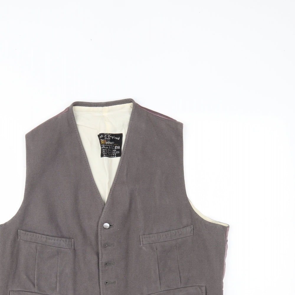 West of England Mens Grey   Jacket Suit Waistcoat Size 38