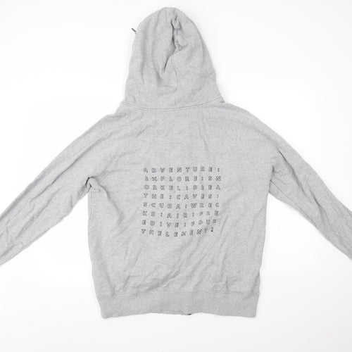 Earth Positive Womens Grey   Full Zip Hoodie Size L