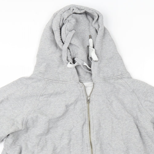 Earth Positive Womens Grey   Full Zip Hoodie Size L