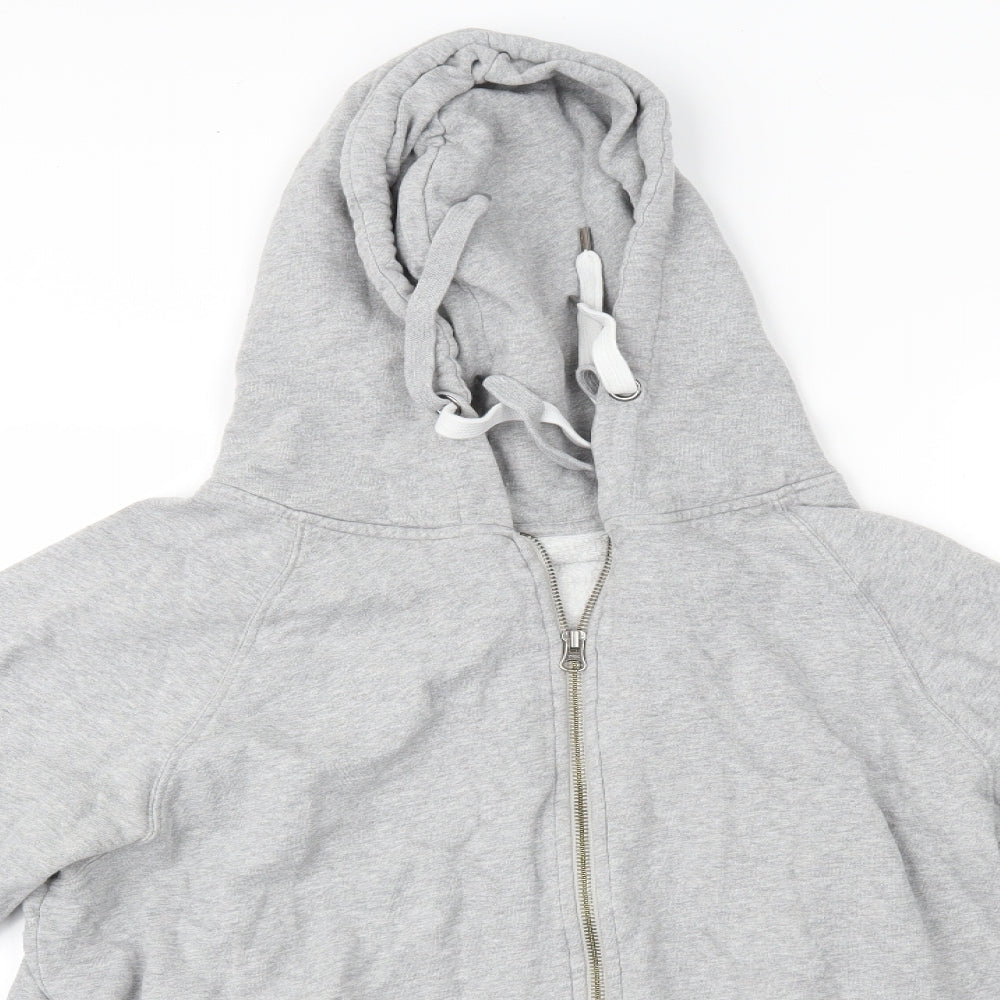 Earth Positive Womens Grey   Full Zip Hoodie Size L