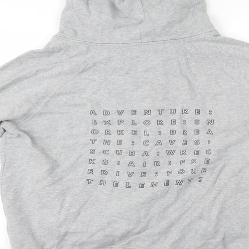 Earth Positive Womens Grey   Full Zip Hoodie Size L