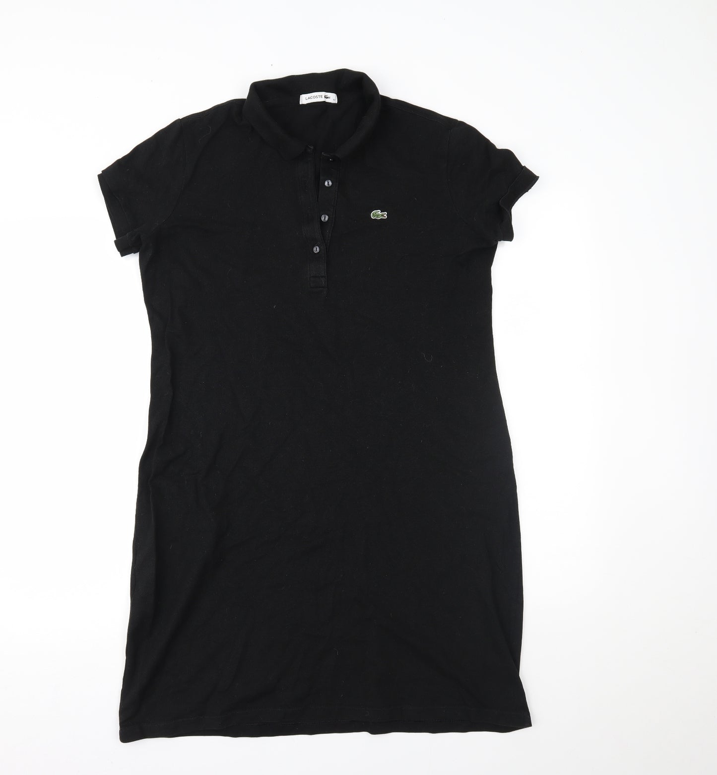 Lacoste Womens Black   Shirt Dress  Size 14