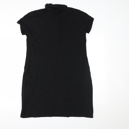 Lacoste Womens Black   Shirt Dress  Size 14